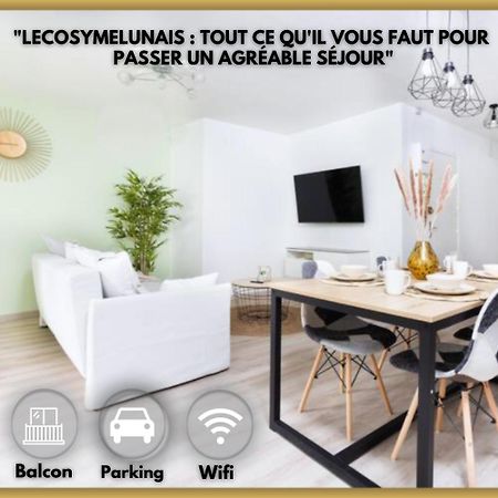 Lecosymelunais : Parking Gratuit + Balcon Amenage Melun Exterior foto